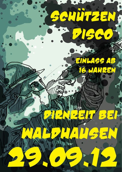 Plakat Schützendisco